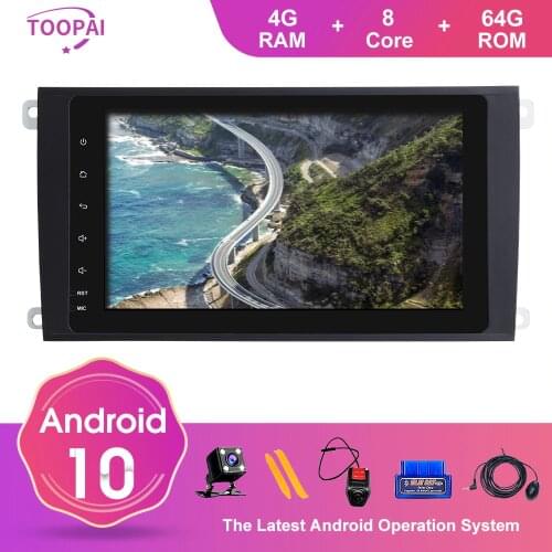 TOOPAI Android 10 For Porsche Cayenne 2003-2010 Car Multimedia Player GPS Navigation Auto Radio Stereo Head Unit IPS SWC New