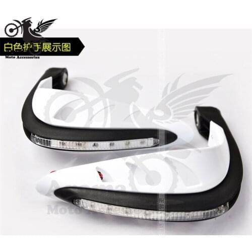 Free shipping motocross handguard with turn signal light LED motorbike hand guard moto ATV Off-road moto dirt pit bike scooter