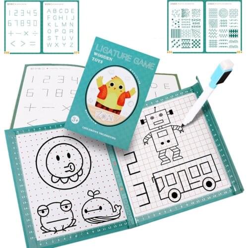 Preschool Children Pen Control Training Educational Toy Pen Trajectory Connection Drawing Fine Motor Training Learning Toy Gift