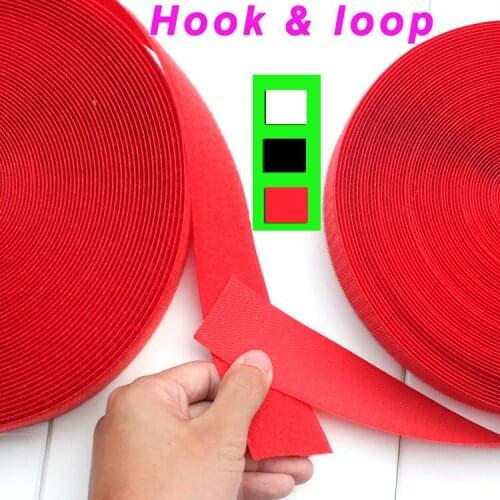 24M X 3CM Hook & Loop Tape Fastening Tape Sticky Strip Sew On Tape Hook And Loop Self Adhesive Tape