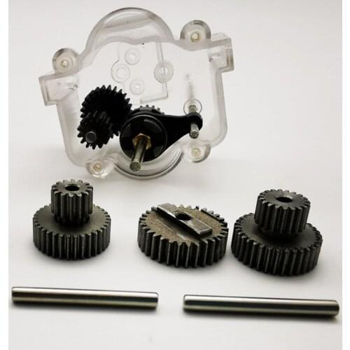 Speed Change Gear Box Gears With 370 Motor for 1/16 WPL B1 B24 B16 Military Truck MN JJRC DIY RC Car Accessories