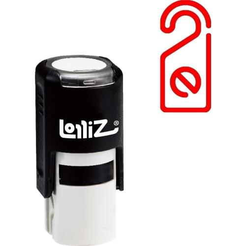 LolliZ Door Tag Self-Inking Rubber Stamp - Modern Symbol Series