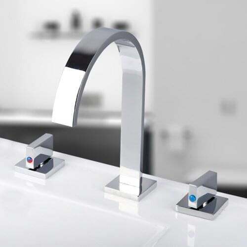 Best Price Brass Wall Mounted Waterfall 3 pcs Mixer Chrome Polished Bathtub Bathroom Faucet Set 34A