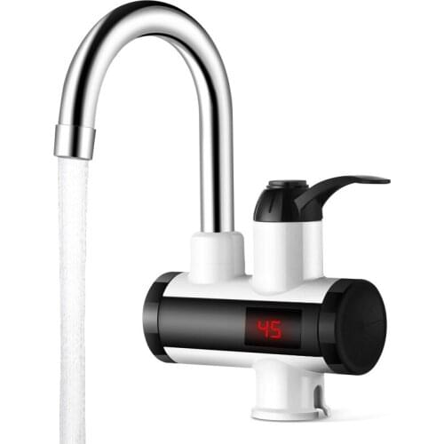 Instant Tankless Electric Hot Water Heater Faucet Kitchen Instant Heating Tap Water Heater with LED Temperature Display