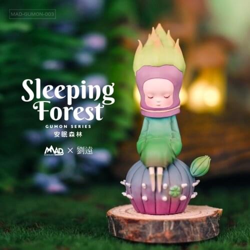 Trendy Blind Box GuMon 1th Sleeping in the Forest Series Cute Dolls Desktop Decoration Lovely Girl Gift Toys Home Decor