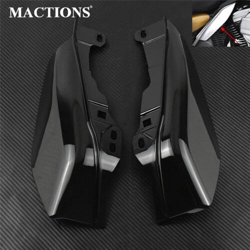 Motorcycle Heat Shield Mid-Frame Air Deflector Trim Cover Black For Harley Touring 2017-2019 Road King Street Glide Ultra Limit