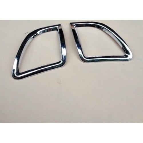 For 2014 2015 2016 Peugeot 2008 Rear Fog Lights Cover Tail Foglight Lamp Trim ABS Chrome Car-Styling Car-Covers Accessories