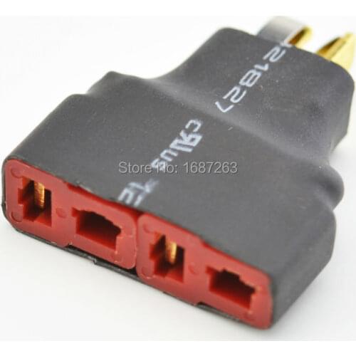 2015 Newest T-Plug (Deans Style) Battery Connector Adapter 1 Male 2 Female