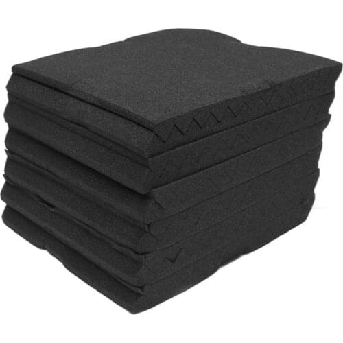 Retail 24 Pack Soundproofing Foam Acoustic Foam Panels Studio Foam Wedges 1 inch X 12 inch X 12 inch Room Absorption Wedge Tiles
