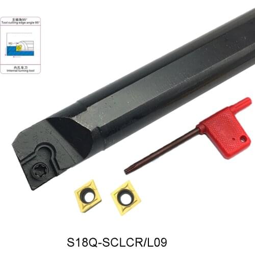 S18Q-SCLCR09 S18Q-SCLCL09 Internal turning tool holder cutting tools for mini CNC lathe Machining Center for CCMT09T304