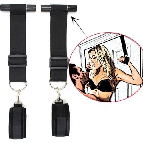 Adult Games Sex toys Bondage Restraint Over the Door Entryway Restraints Hand Cuffs Straps Wrist Cuff Sex products For Couple