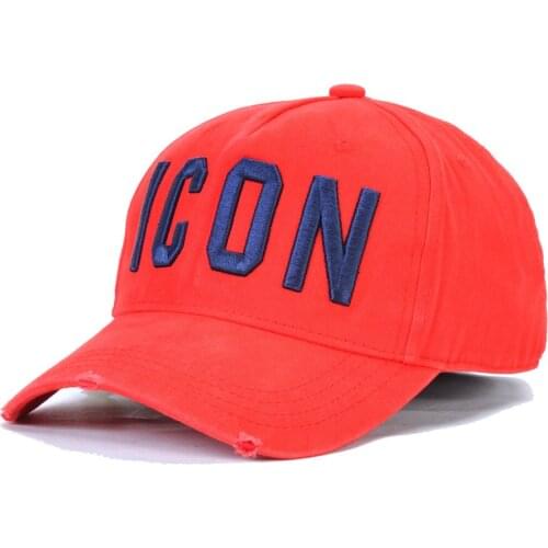 DSQ red cotton designer hip hop hat truck driver hat dad hat icon hat adjustable mens and womens Snapback Gorras Army Green