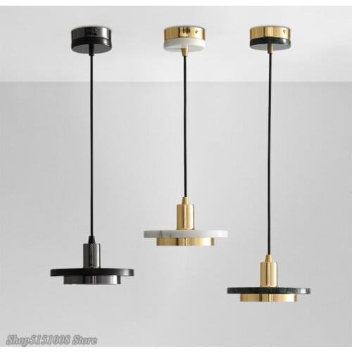Modern Pendant lamps Nordic Marble LED Pendant Light Dining Room Living Room Bedroom Kitchen Hanglamp home decor Light Fixstures