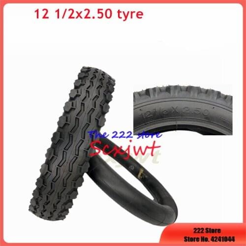 High Quality 12 1/2x2.50 Tyre or Inner Tube for 49cc Motorcycle Mini Dirt Bike Tire MX350 MX400 Scooter 12.5 *2.50 Tire
