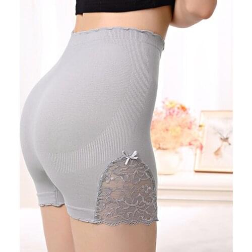 2018 New Women Summer Underpants Lace Safe Panties Thin Slim Fit Seamless Breathable Short Pants AIC88