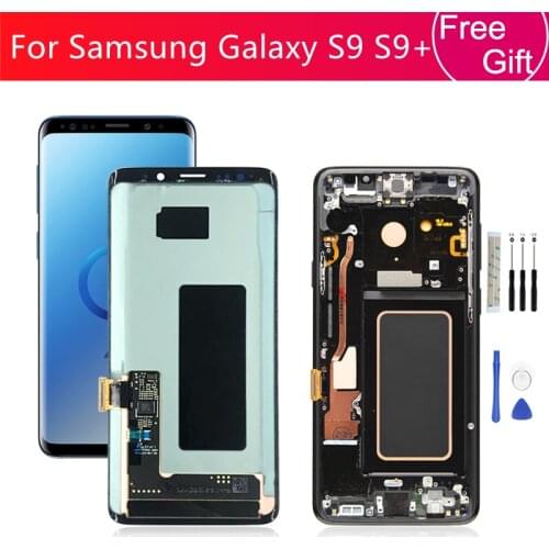 For Samsung Galaxy S9 Lcd Display S9+ S9 Plus LCD With Frame Touch Screen Glass Panel Digitizer Assembly Replacement Repair part