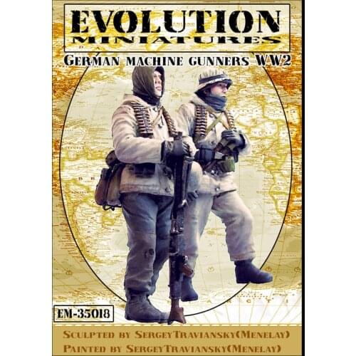 1/35 model kit resin kit soldiers in winter (2 figures) 317