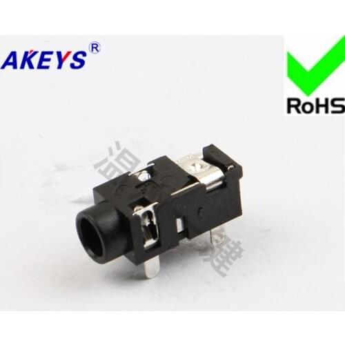 10 pcs PJ-327D power socket 3.5 headphone socket 4 foot socket 2 fixed foot 3.5MM socket base