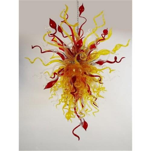 110V-240V Home Hotel Design Custom Made LED Modern Blown Glass Chandelier Lighting
