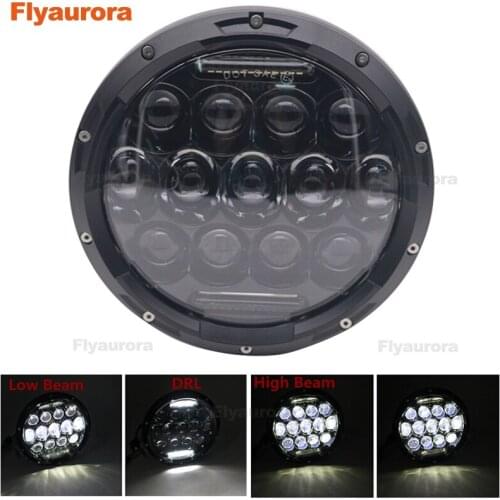 7inch 75W/90w Hi-Lo Beam LED Headlight Bulb with Sealed Truck Headlamp H4/H13 Led Driving Light for JEEP/Hummer DOT Emark