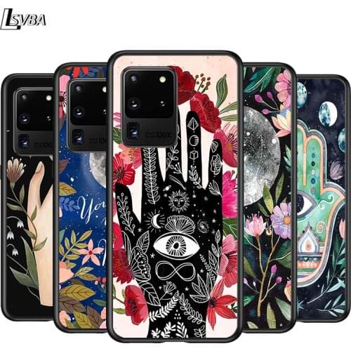 Eyes Hand Moon for Samsung S20 FE Ultra Plus A91 A81 A71 A51 A41 A31 A21S A11 A72 A52 A42 A32 A12 A02S Phone Case