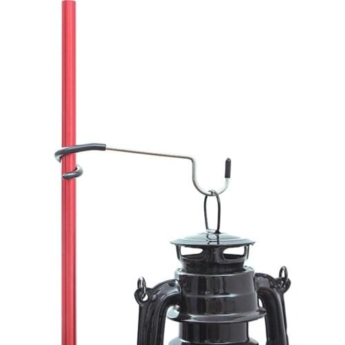 Stainless Steel Light Stand Holder Hooks Portable Tent Pole Lamp Hanger Hunting Fishing Lantern Hanger Outdoor Camping Tools