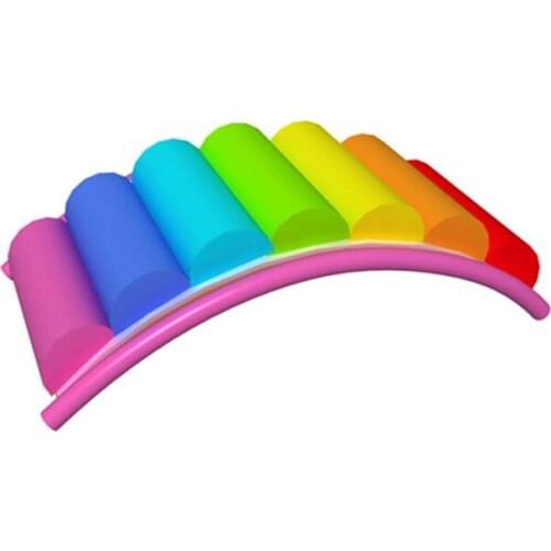 Kids indoor playground soft rainbow bridge soft toys accessories for kids,customized color soft climbing ladding