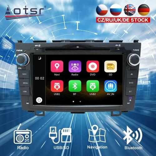 For Honda CRV 2007 - 2011 Wince 6.0 CD DVD Player Single DIN 8 Inch GPS Navigation Player Steering Wheel Control BT