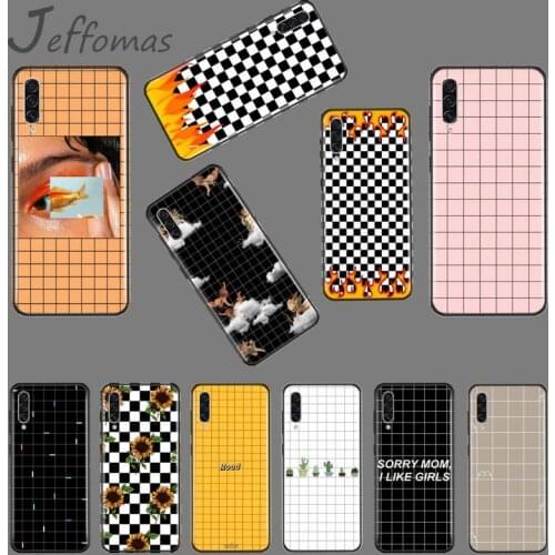 Checkered checkerboard flame Newly Arrived Black Cell Phone Case For Samsung A 3 6 7 8 10 20 30 40 50 70 71 10S 20S 30S 50S PLUS