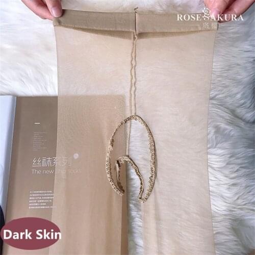 Womens 0 Deniers Lingerie Tights High Waist Glitter Pantyhose Ladies Transparent Open Crotch Plus SizeLegs collants femme 0821