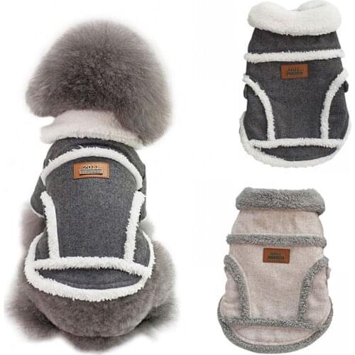 Nordic Style Pet Dog Jacket Cotton Winter Warm Windproof Dog Coat For Dogs For Ropa Perro French Bulldog Chihuahua Pets Supplies