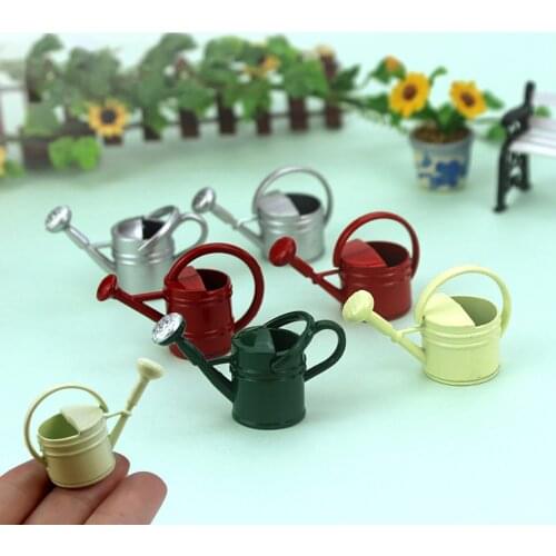 1:12 /1:6 Cute Dollhouse Miniature Scene Model Watering Can Pretend Play Toy For Children Educational Science Classic Toys