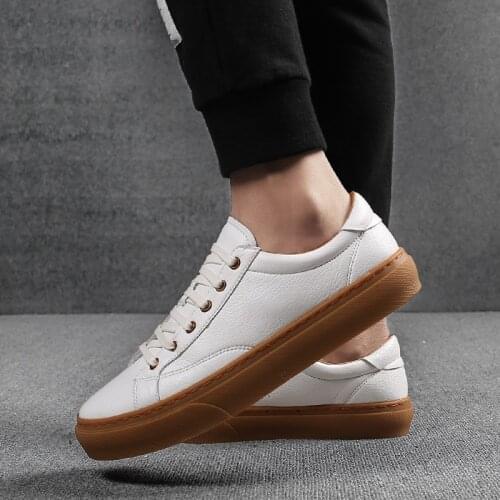 Fashion Handmade Leather Loafers Breathable Casual Shoes Men Lightweight Leather Men Shoes Fashion Sneakers