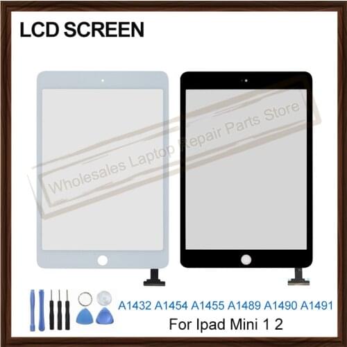 New LCD Dispaly For Ipad Mini 1 2 A1432 A1454 A1455 A1489 A1490 A1491 7.9" LCD Touch Screen Digitizer Front Glass White Black