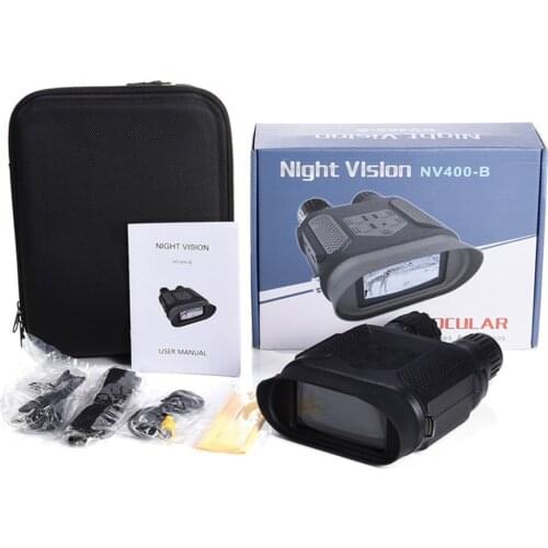 NV400B 400M Range IR Night Vision Goggles WG400B Night Hunting NV Binoculars with Video and Picture NV Riflescope for Hunter