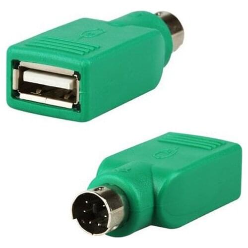 1PCS Mouse Keyboard USB to PS2 PS/2 Adapter Convertor Quality USB type A Female to PS/2 6pin mini din male Adapter Accessories