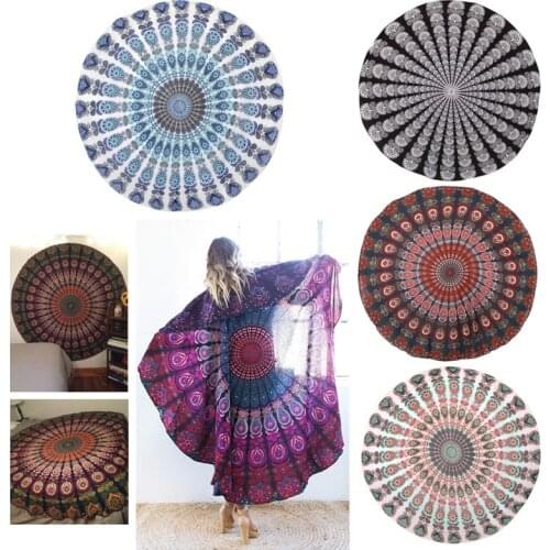 Beach Cover Up Round Pareo Bikini Boho Hippie Summer Bathing Suit Dress Swimwear
