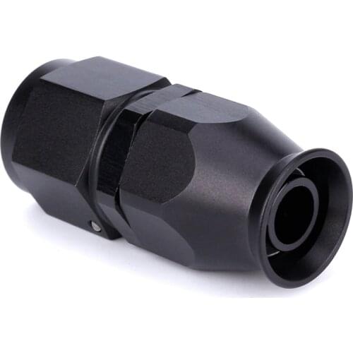 AN8 AN-8 Straight PTFE Swivel Oil Fuel Gas Line Hose End Adaptor Black TT101287