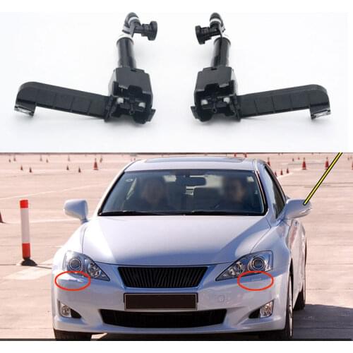 Car HeadLight HeadLamp Washer Spray Nozzle Jet Pump Actuator & Cover Cap For Lexus IS250 IS300 IS350 2005 2006 2007 2008 2009