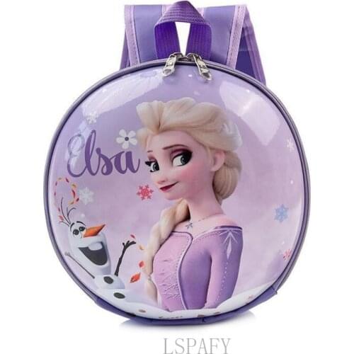 Disney 3D Cartoon Frozen Elsa Kids School Bags for Kindergarten 2-5 Years Girls Backpack Toddler Baby Bag Children Gifts