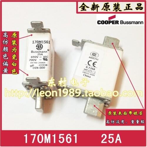 [SA]United States BUSSMANN Fuses 170M1561 170M1561D 25A 690V ~ 700V fuse--5PCS/LOT