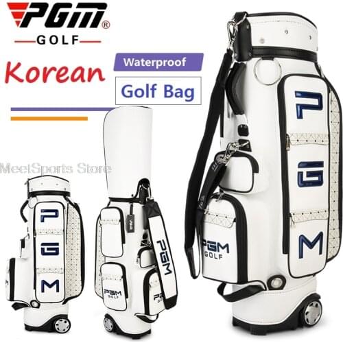 Pgm Golf Bag Portable Golf Stand Bags With Wheel Waterproof Ultra-Light Golf Club Set Pack Caddy Aviation Sport Travel Package