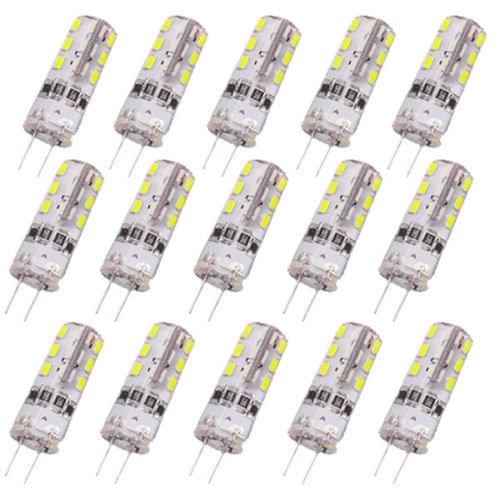 15pcs DC 12V G4 24SMD LED Bulb 3014 3W LED Replacement of 20W Halogen Lamp Wam white cool white