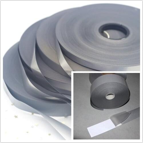 10/15/20/25mm heat Transfered Reflective Tape Sticker For Clothes Iron On Bag Shoes DIY Handmade sewing clothe Accessories 5yard