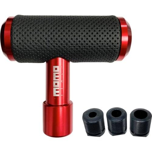 Universal Car Gear Shift PU Leather T-Handle Aircraft Joystick Joy Stick MOMO Shift Knob Automatic Manual Transmisson