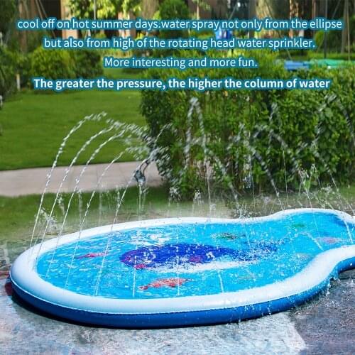 Water spray mat Outdoor inflatable pool Toy water spray mat Fountain lawn Play in water Beach toys hot sale