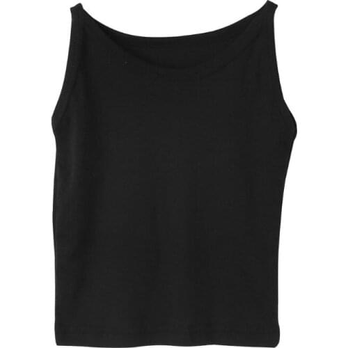 Women Casual Bandage Sleeveless Tank Slim Short Tops Solid Bodycon Summer Blouse 50JB