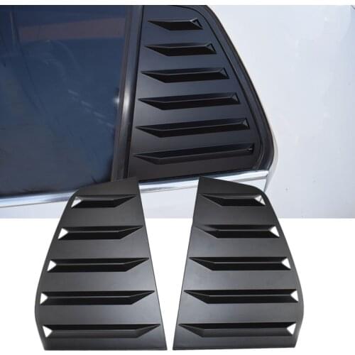 1Pair Side Rear Window Louver Scoop Shutter Windshield Sun Shade Shield Vent Cover Trim Fit for VW Golf MK7 MK7.5 2014-2018 2019
