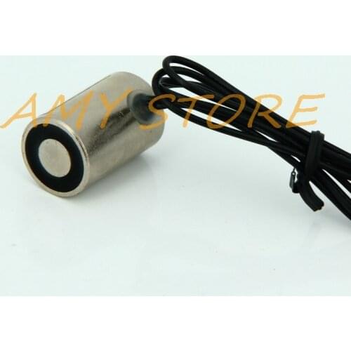 1Pc 16mm OD 12VDC 24VDC Holding Electromagnet Lift 3.5kg 35N Solenoid P16/25 25mm Height Thickness 1.7W M4 Mounting Hole