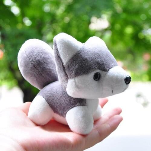 10cm Cute Simulation Husky Dog Plush Toys Puppy Stuffed Toys Stuffed Doll Kids Baby Toys Plush Husky Dolls